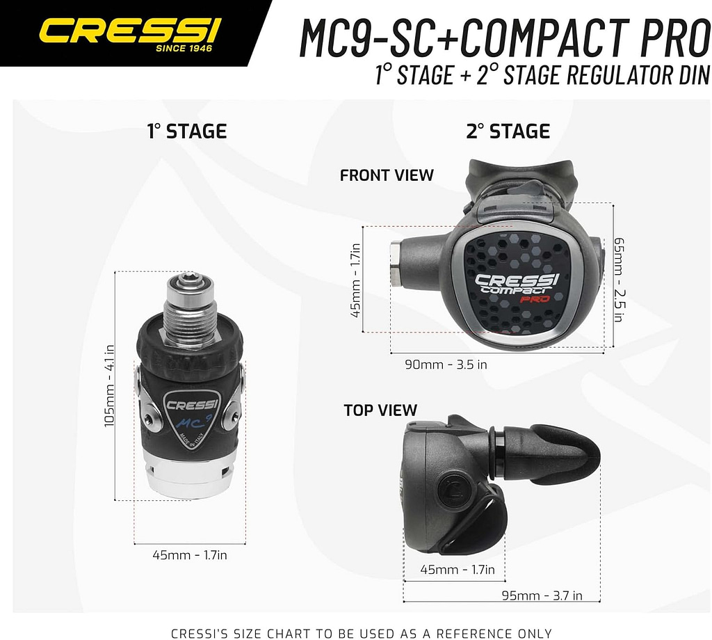 Cressi Regulador XS Compact Pro MC9