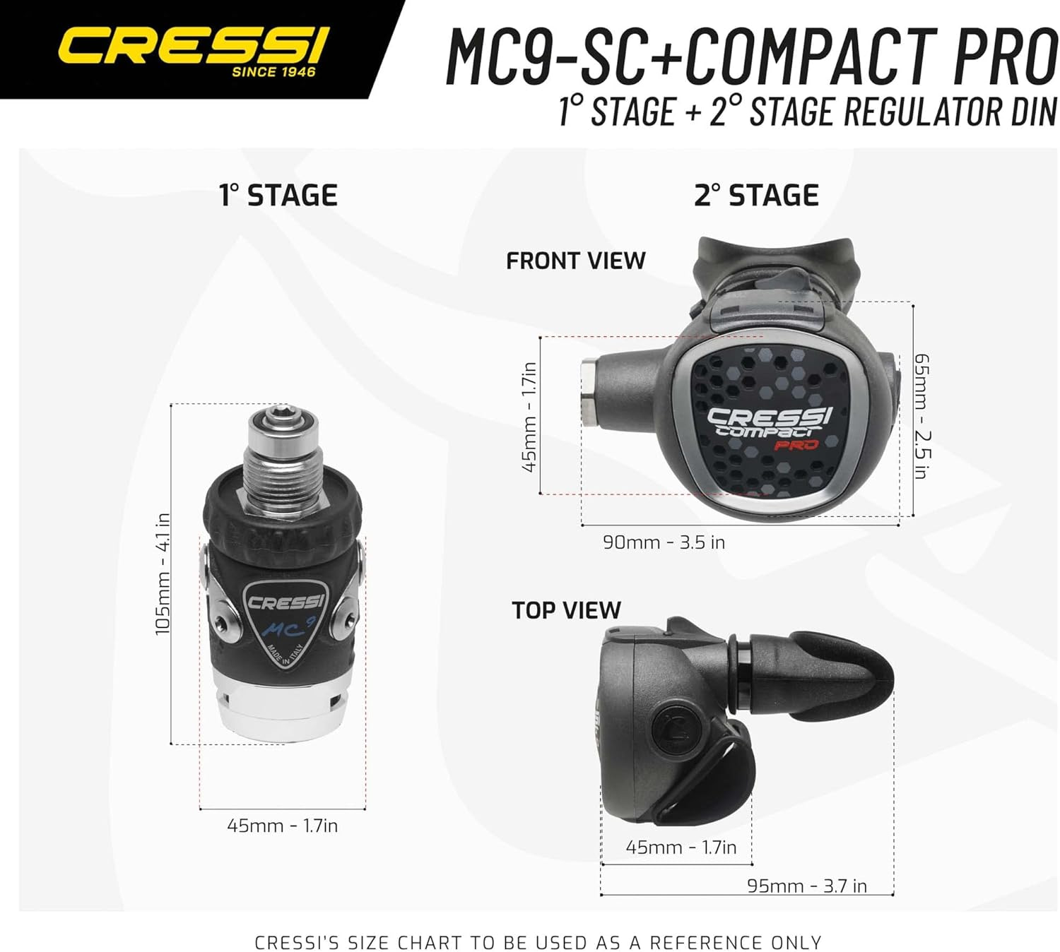 Cressi XS Compact Pro - MC9sc DIN 300