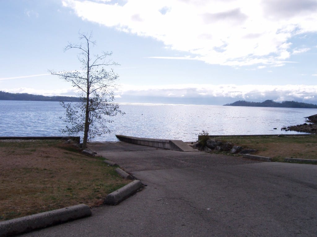 Rampa para el acceso en Bahía de Saltery