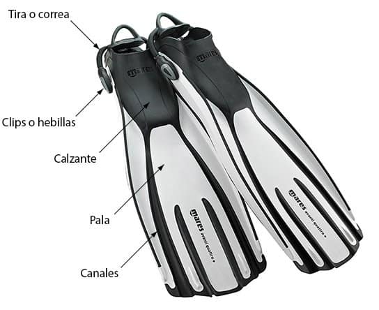 aleta de buceo Mares