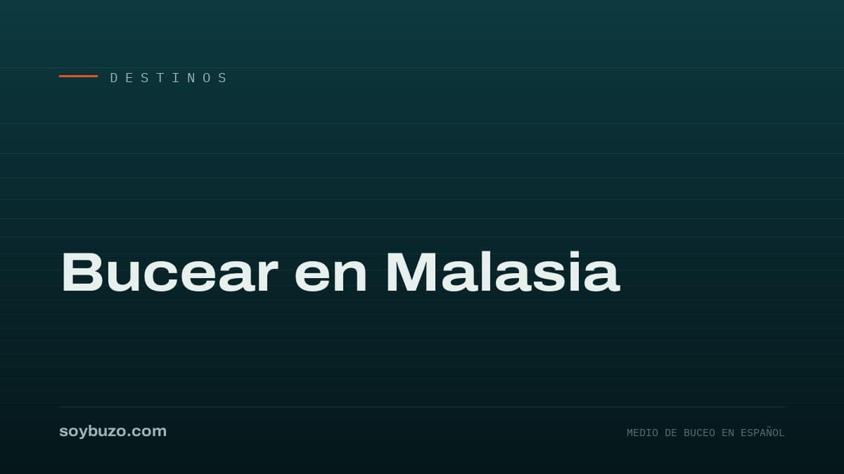 Portada de soybuzo.com con el título «Bucear en Malasia»